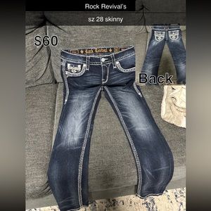 rock revival low rise skinny jeans